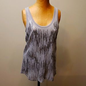 Women's Gray and silver top